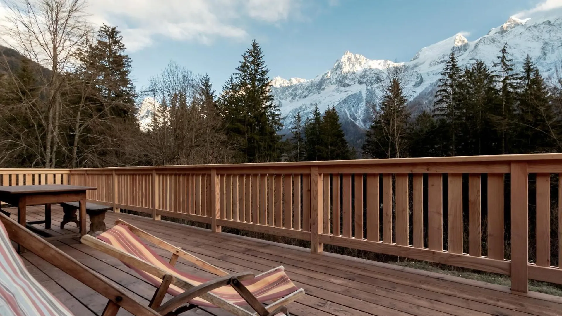 Chalet Des Eaux Rousses -Renove -Prive - Vues 360 Mont Blanc Les Houches