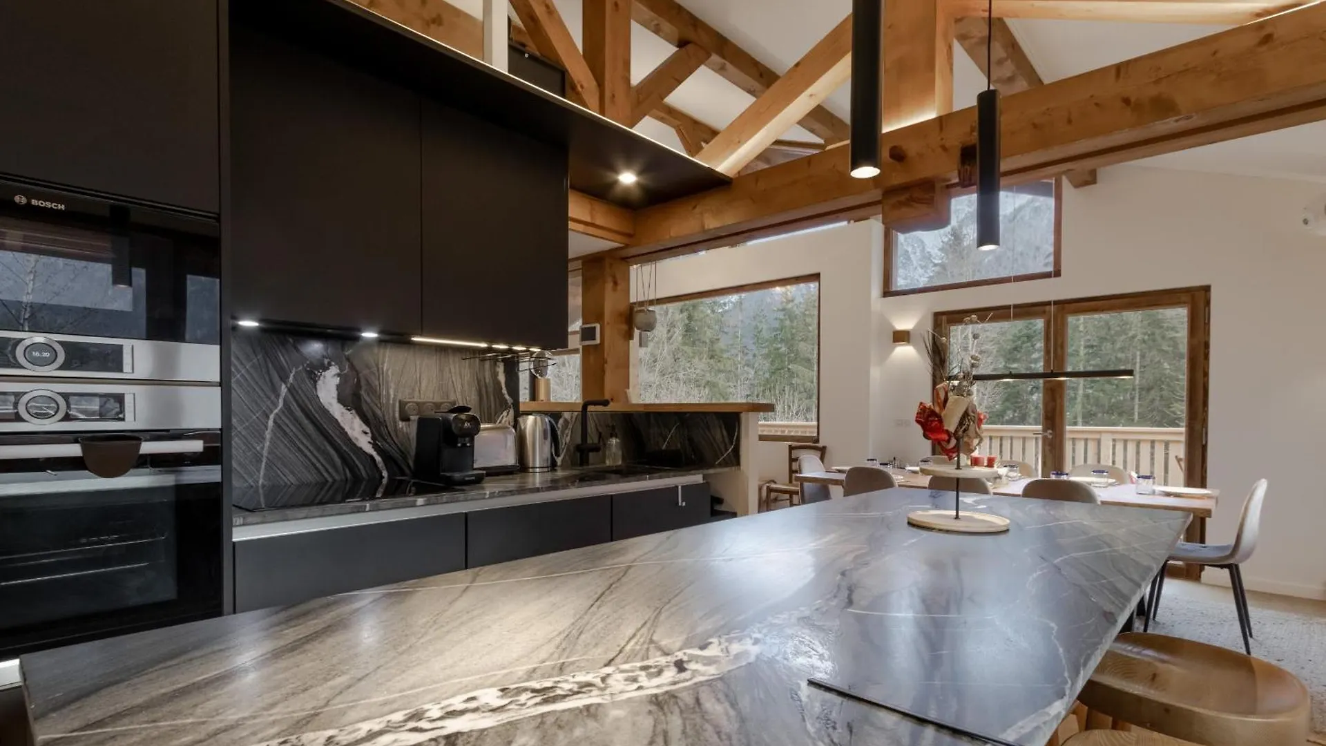 Chalet Des Eaux Rousses -Renove -Prive - Vues 360 Mont Blanc Les Houches