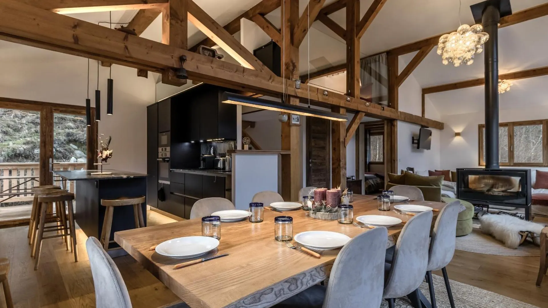 Chalet Des Eaux Rousses -Renove -Prive - Vues 360 Mont Blanc Les Houches 0*,  Francja