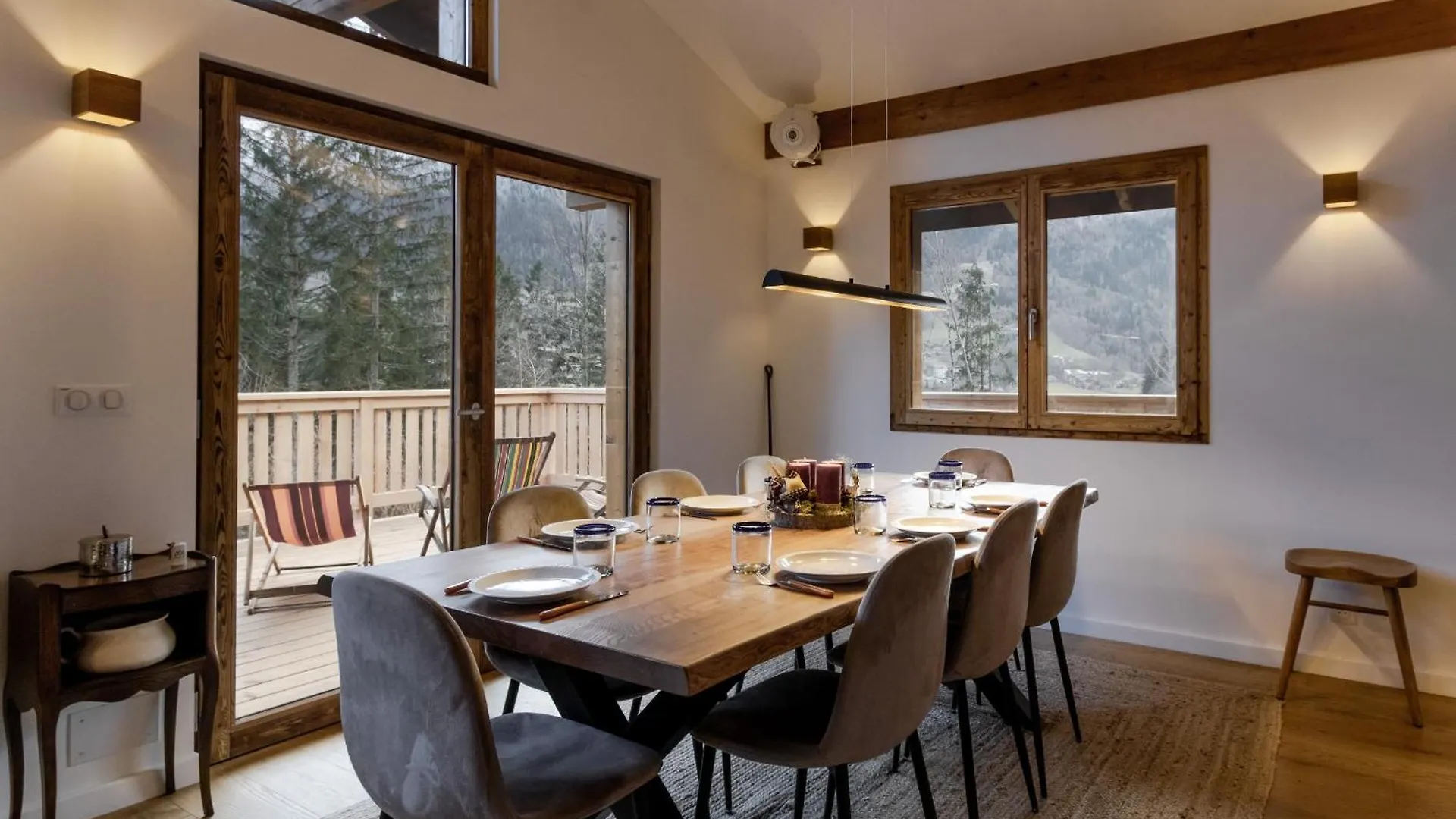 Chalet Des Eaux Rousses -Renove -Prive - Vues 360 Mont Blanc Les Houches
