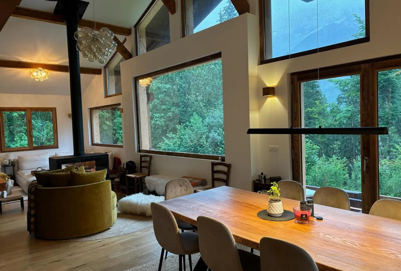 Chalet Des Eaux Rousses -Renove -Prive - Vues 360 Mont Blanc Les Houches